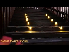 太陽光充電 LED 屋外壁灯 RGB 太陽光壁灯