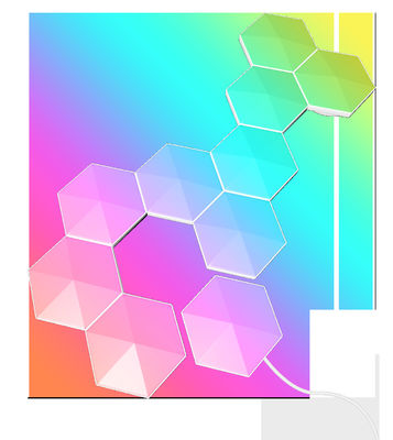 良い価格 5V 10W RGB 壁ランプ ポリゴン スマート ライト パネル ブルーツ オンライン
