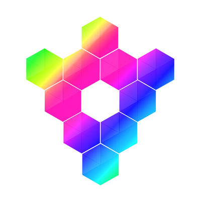 良い価格 BQB RGB 壁ランプ 多色無線三角 RGB 壁灯 オンライン