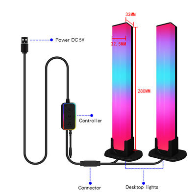良い価格 Bluetooth Atmospheres デスクランプ LED 280*33*32.5mm 素材 ABS+ PC オンライン