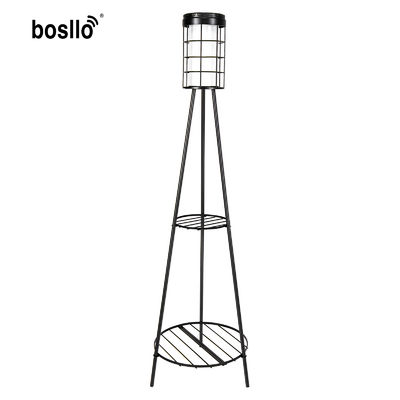 良い価格 Retro Solar Lights Solar Floor Lights Solar Lantern With Plant Stand USB rechargeable オンライン