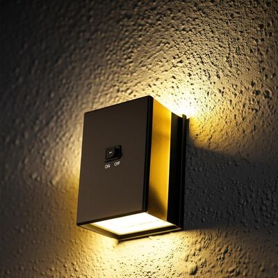 良い価格 Motion Sensor Solar Wall Sconces Featuring Toggle Switch ON OFF Energy Lighting Fixtures for Outdoor Wall Installation オンライン