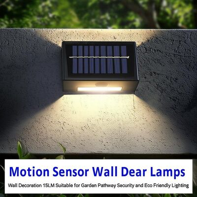 良い価格 Motion Sensor Solar Wall Lamps Outdoor Wall Decoration 15LM Suitable for Garden Pathway Security and Eco Friendly Lighting オンライン